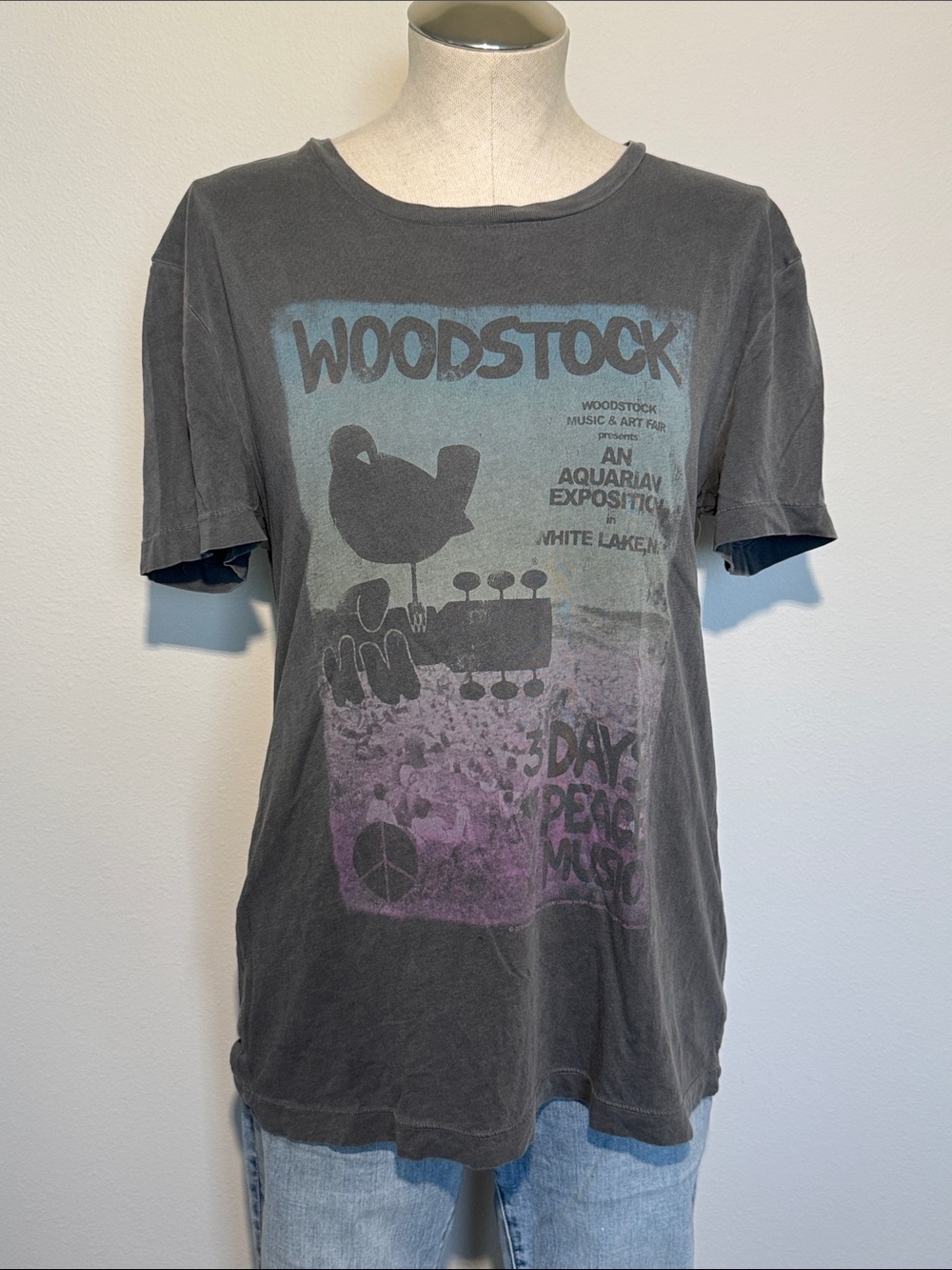 Woodstock Graphic Short Sleeve Tee — Charcoal